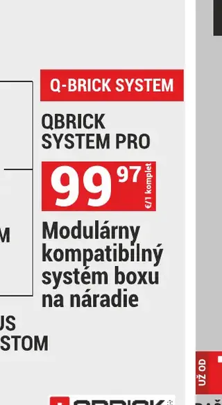 Qbrick System Pro modulárny systém boxu na náradie