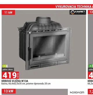 Krbová vložka W13A
