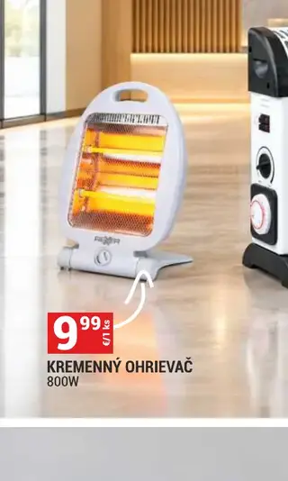 Kremenný ohrievač 800W