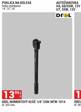 Drel momentový kľúč 1/4" CON-MTW-1014