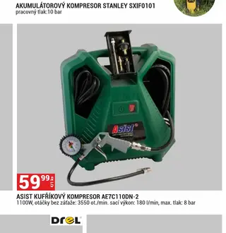 Asist kufříkový kompresor AE7C110DN-2