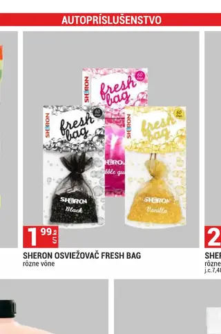 Sheron osviežovač Fresh Bag rôzne vône