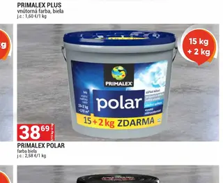 Primalex Polar farba biela 15+2 kg