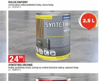 Syntetika vrchná 2,5 l
