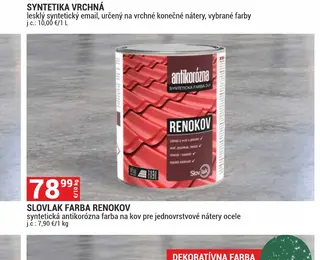 Slovlak farba Renokov 10 kg
