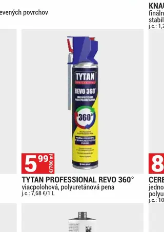 Tytan Professional Revo 360° viacpolohová, polyuretánová pena