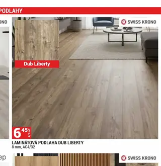 Laminátová podlaha Dub Liberty 8 mm, AC4/32
