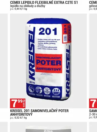 Kreisel 201 samonivelačný poter anhydritový 25 kg
