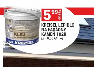 Kreisel lepidlo na fasádny kameň 102K 12 kg