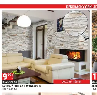 Sadrový obklad Havana Gold 1 bal = 0,47 m2