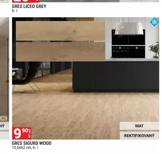 Gres Sigurd Wood 15,5x62 cm, tr. I
