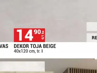 Dekor Toja Beige 40x120 cm, tr. I