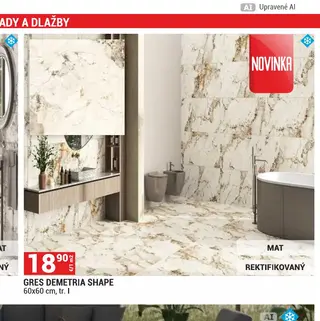 Gres Demetria Shape 60x60 cm, tr. I