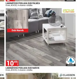 Laminátová podlaha Dub Narvik 8 mm, AC5/33, 4-stranná v-drážka