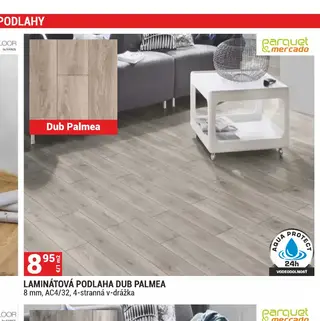 Laminátová podlaha Dub Palmea 8 mm, AC4/32, 4-stranná v-drážka