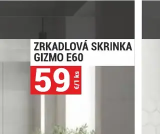 Zrkadlová skrinka Gizmo E60