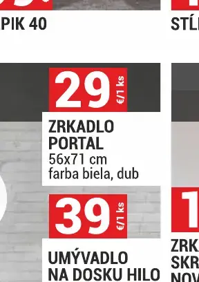 Zrkadlo Portal 56x71 cm