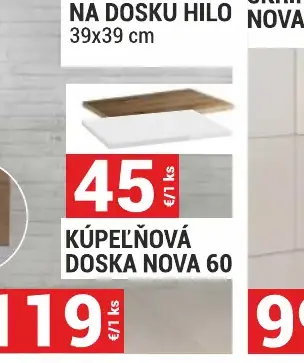 Kúpeľňová doska Nova 60