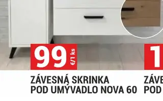 Závesná skrinka pod umývadlo Nova 60