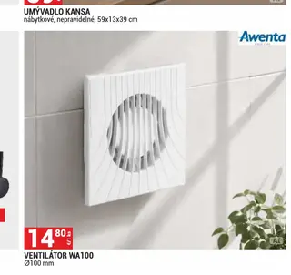 Awenta Ventilátor WA100 Ø100 mm