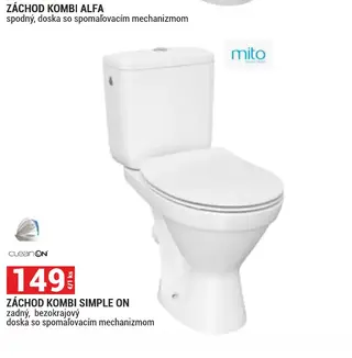 Záchod kombi Simple On
