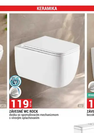 Závesné WC Rock