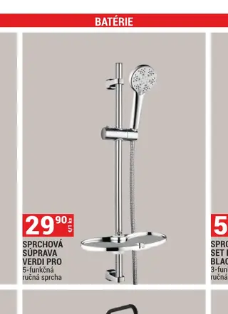 Sprchová súprava Verdi Pro 5-funkčná ručná sprcha