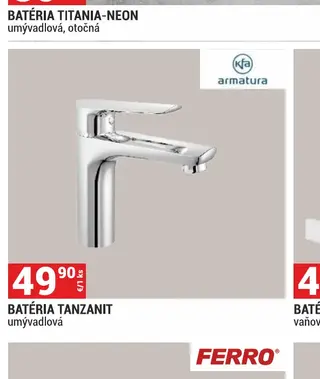 Batéria Tanzanit umývadlová