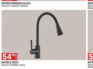 Batéria Twist drezová, flexibilná, čierna