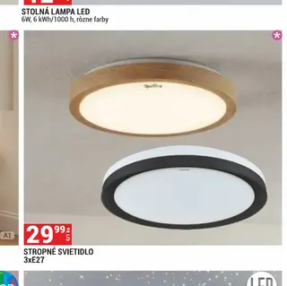 Stropné svietidlo 3xE27