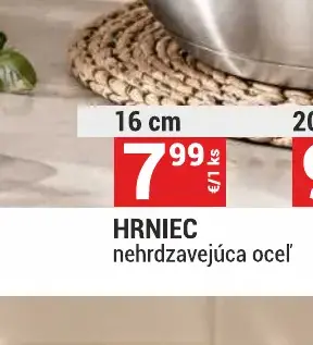 Hrniec nehrdzavejúca oceľ 16 cm