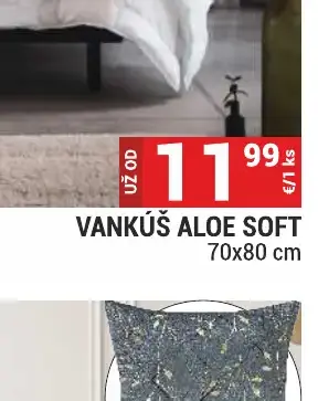 Vankúš Aloe Soft 70x80 cm