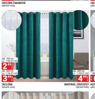 Záclona výš. 300 cm