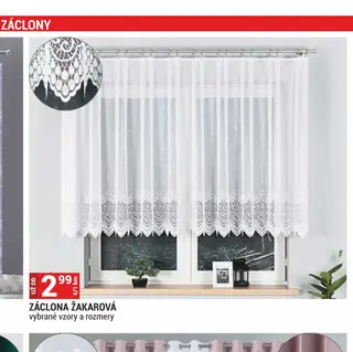 Záclona žakarová