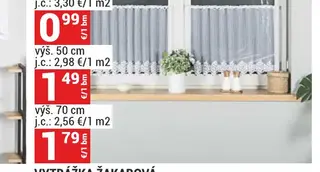 Vytrážka žakarová výš. 50 cm