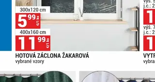 Hotová záclona žakarová 400x160 cm