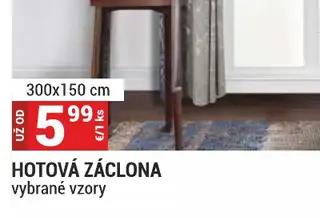Hotová záclona 300x150 cm