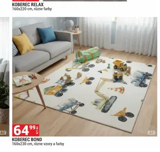 Koberec Bond 160x230 cm, rôzne vzory a farby