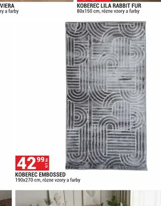 Koberec Embossed 190x270 cm