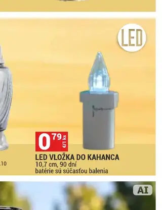 LED vložka do kahanca 10,7 cm, 90 dní
