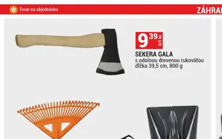 Sekera Gala s odolnou drevenou rukoväťou dĺžka 39,5 cm, 800 g
