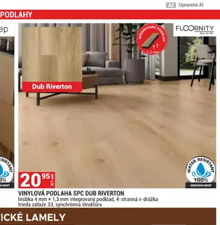 Vinylová podlaha SPC Dub Riverton