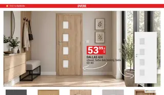 DALLAS 4/4 izbové, farba dub bielený, biela 60-80