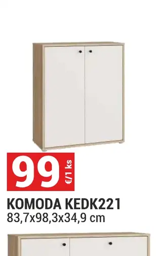 Komoda KEDK221 83,7x98,3x34,9 cm
