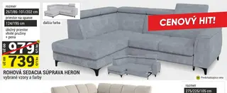 Rohová sedacia súprava Heron