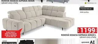 Rohová sedacia súprava Sergio L
