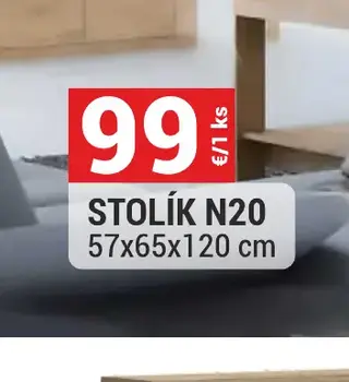 Stolík N20 57x65x120 cm