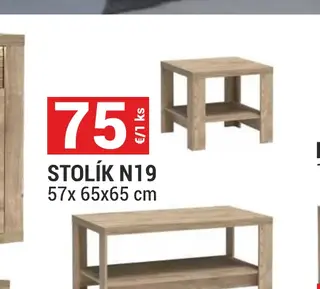 Stolík N19 57x65x65 cm