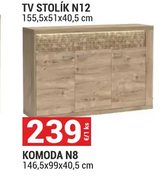 Komoda N8 146,5x99x40,5 cm