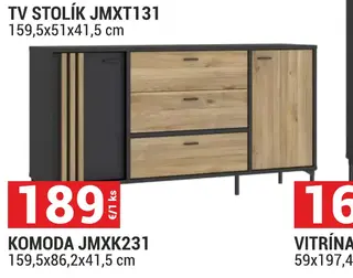 Komoda JMXK231 159,5x86,2x41,5 cm